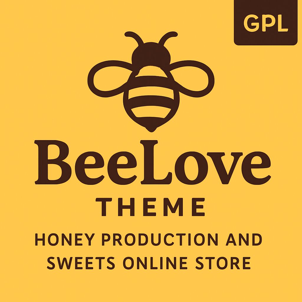 Beelove Theme GPL – Honey Production and Sweets Online Store