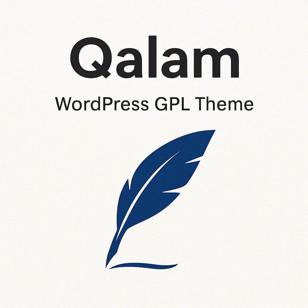 Qalam – WordPress GPL Theme
