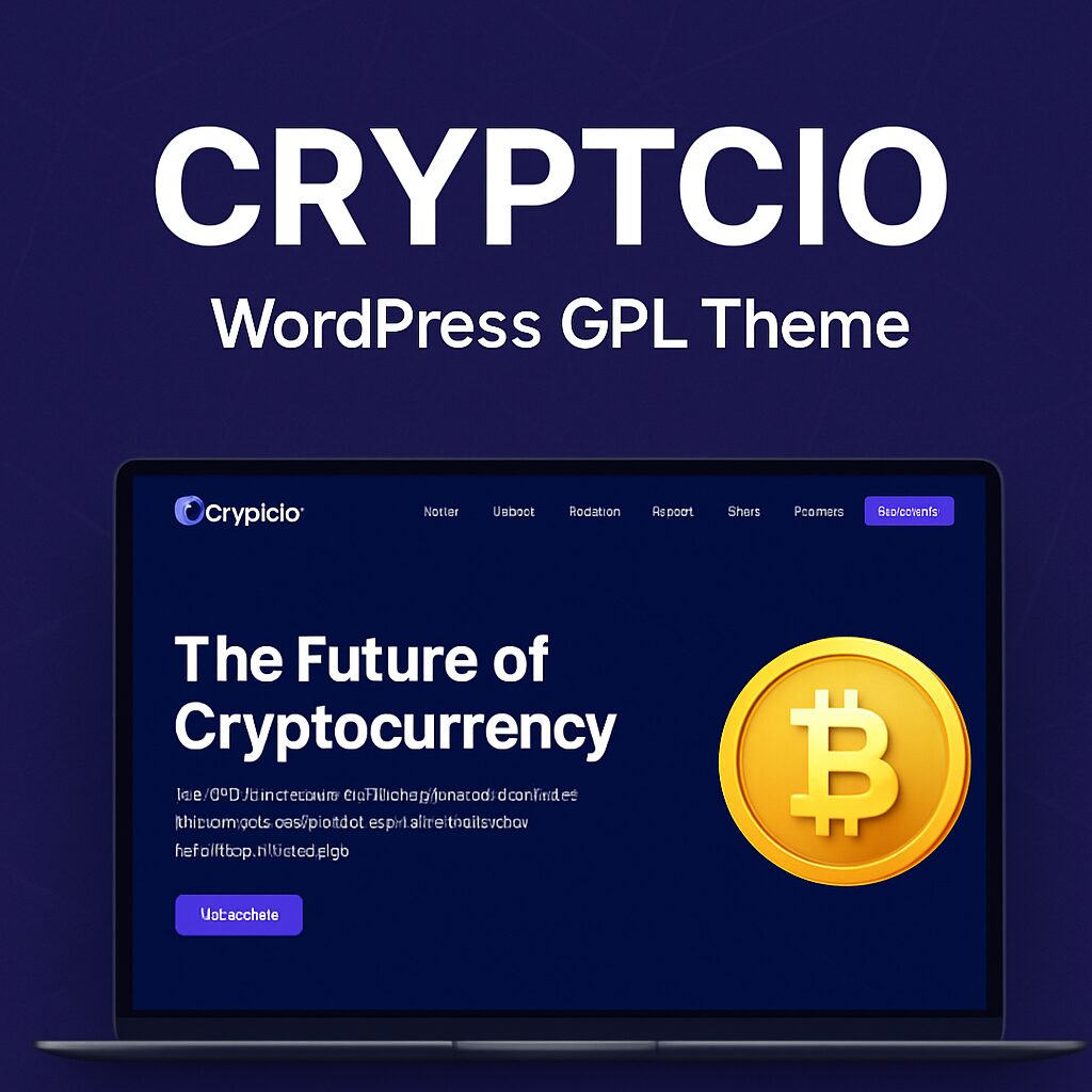 Cryptcio – WordPress GPL Theme