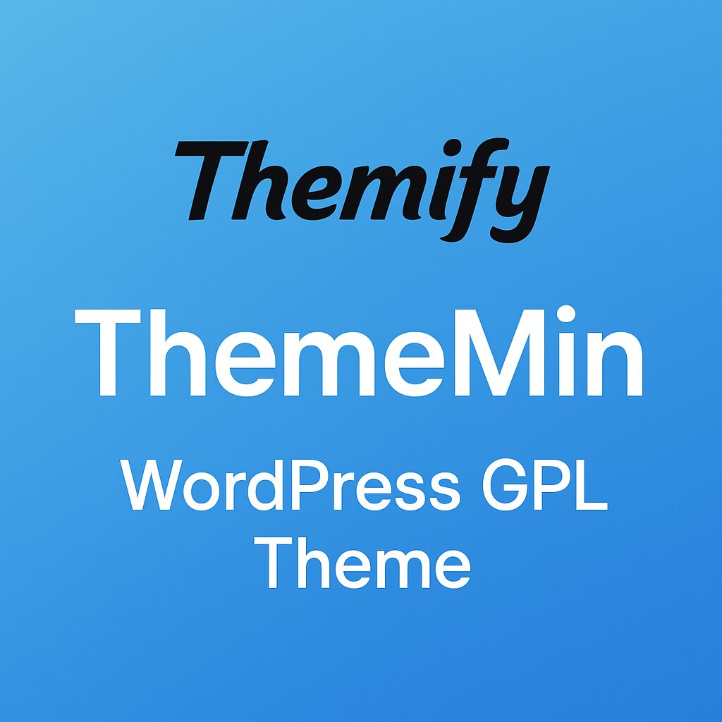 Themify ThemeMin – WordPress GPL Theme