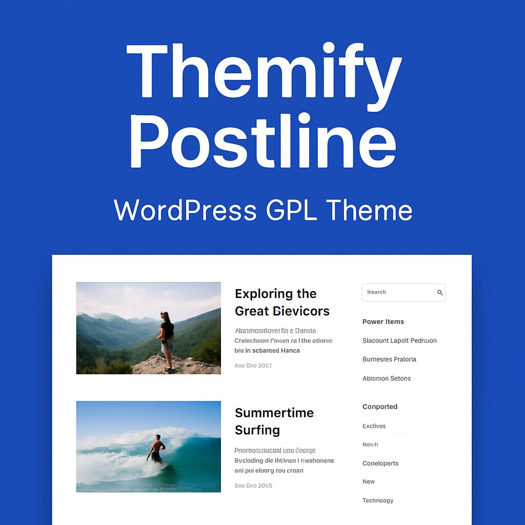Themify Postline – WordPress GPL Theme