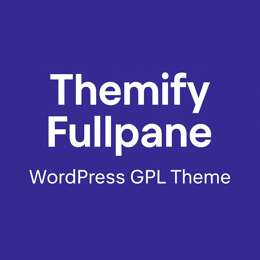 Themify Fullpane – WordPress GPL Theme