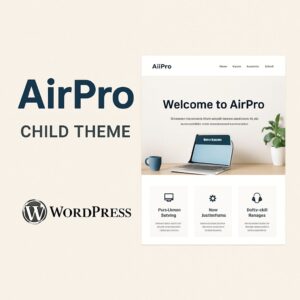 AirPro Child Theme – WordPress GPL Theme
