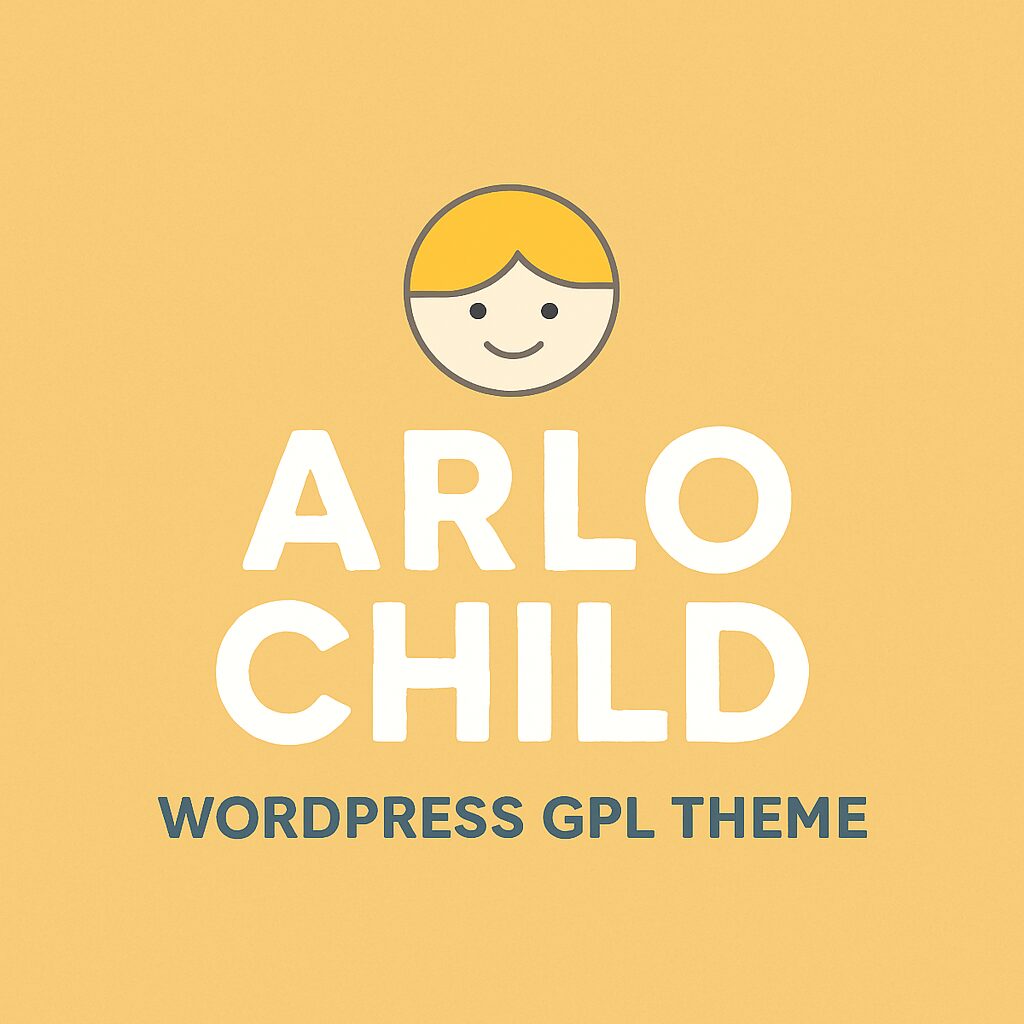 Arlo Child – WordPress GPL Theme