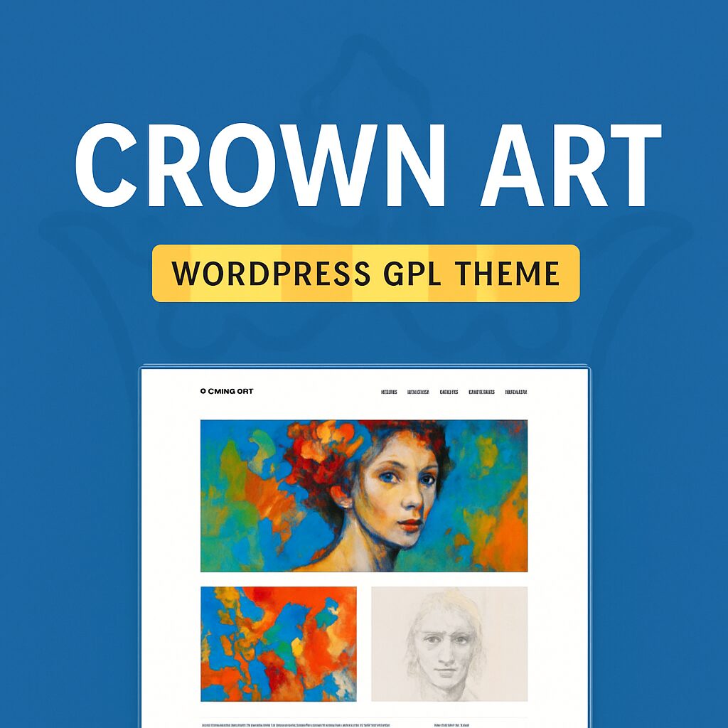 Crown Art – WordPress GPL Theme