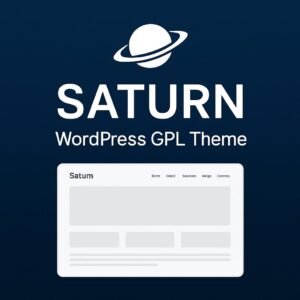 Saturn – WordPress GPL Theme