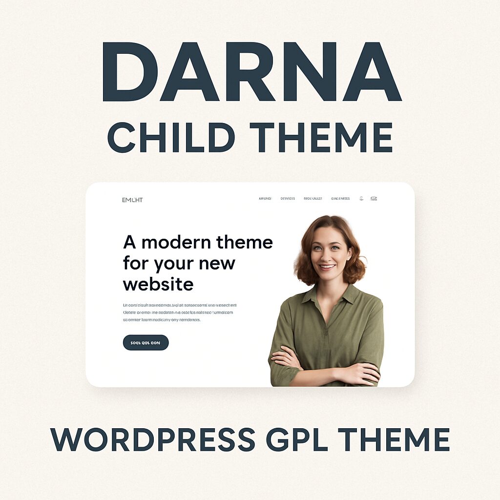 Darna Child Theme – WordPress GPL Theme