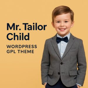 Mr. Tailor Child – WordPress GPL Theme