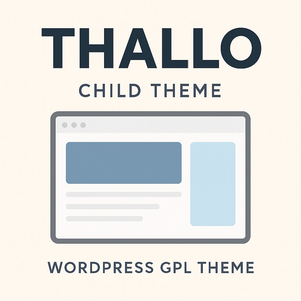 Thallo Child Theme – WordPress GPL Theme