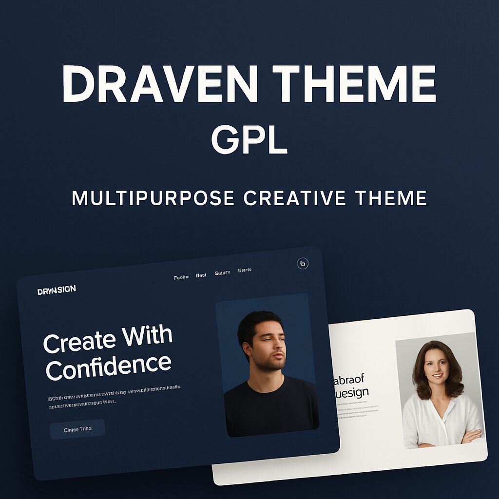 Draven Theme GPL – Multipurpose Creative Theme