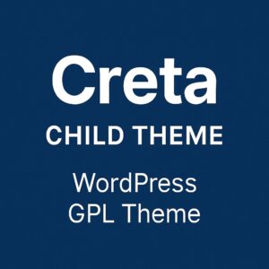 Creta Child Theme – WordPress GPL Theme