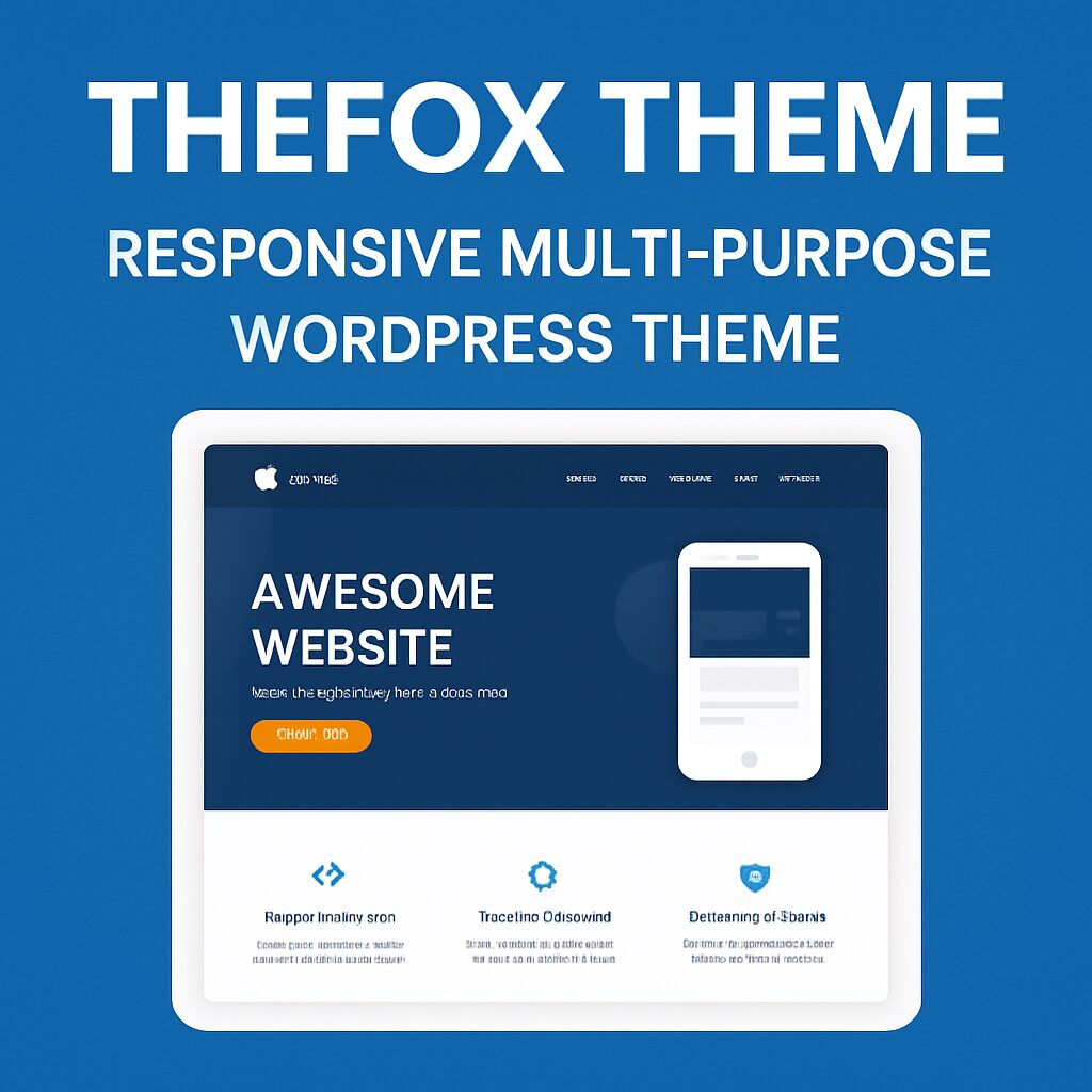 TheFox Theme GPL – Responsive Multi-Purpose WordPress Theme