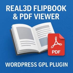 Real3D Flipbook & PDF Viewer – WordPress GPL Plugin