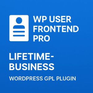 WP User Frontend Pro - lifetime-business – WordPress GPL Plugin