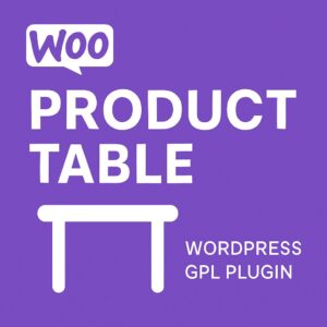 WooCommerce Product Table – WordPress GPL Plugin