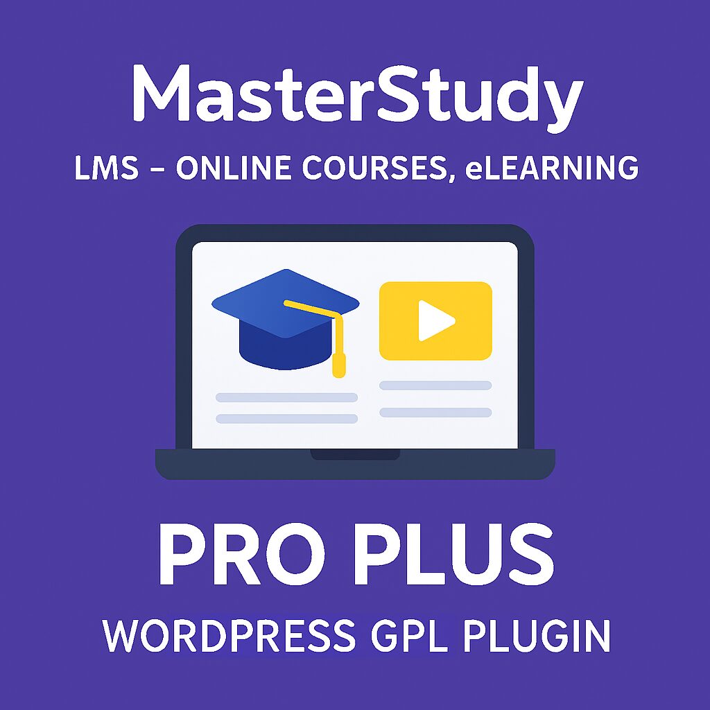 MasterStudy LMS – Online Courses, eLearning PRO Plus – WordPress GPL Plugin