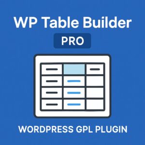 WP Table Builder Pro – WordPress GPL Plugin