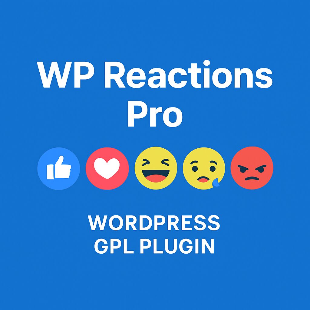 WP Reactions Pro – WordPress GPL Plugin