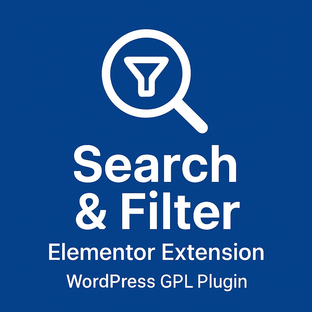 Search & Filter - Elementor Extension – WordPress GPL Plugin