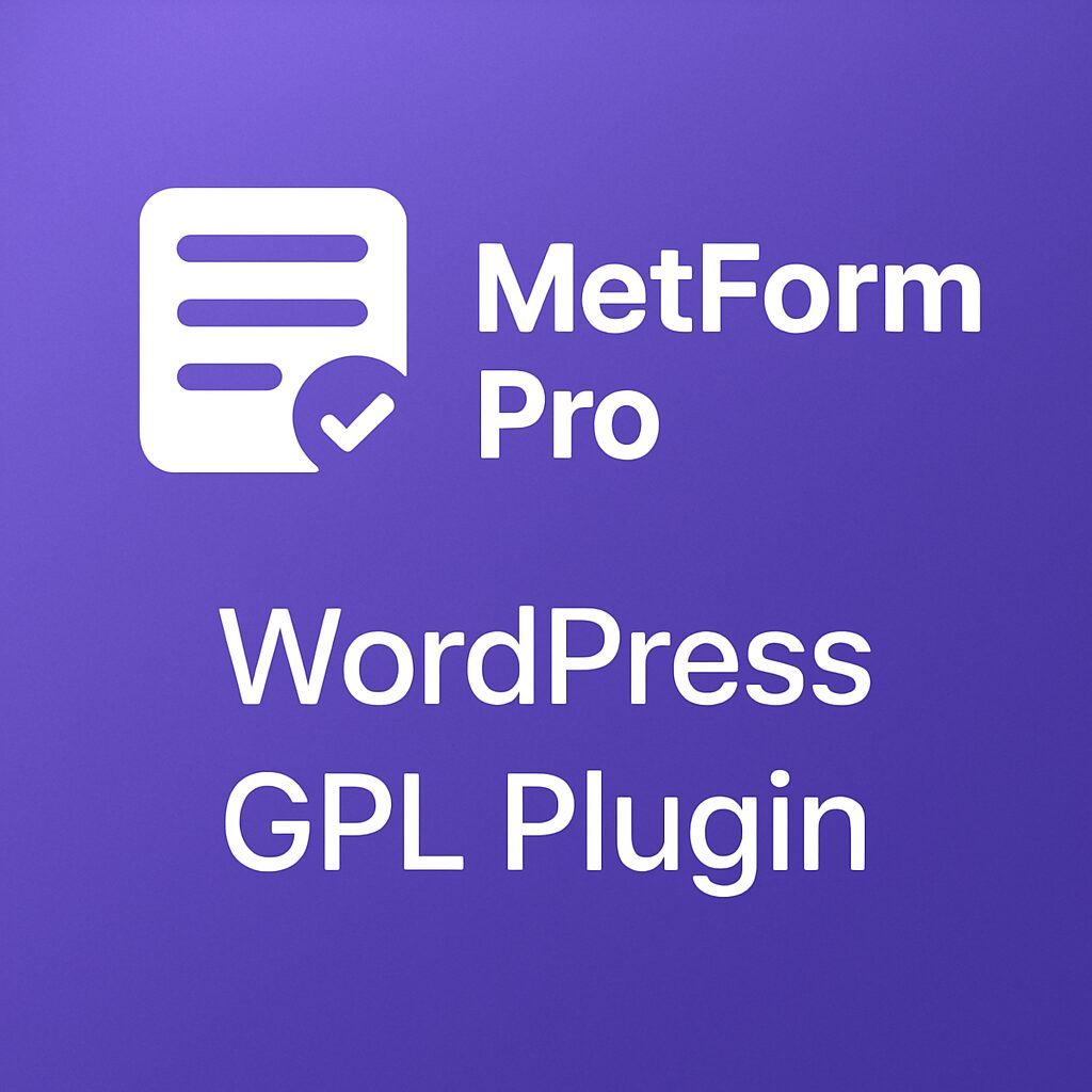 MetForm Pro – WordPress GPL Plugin