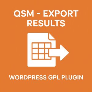 QSM - Export Results – WordPress GPL Plugin