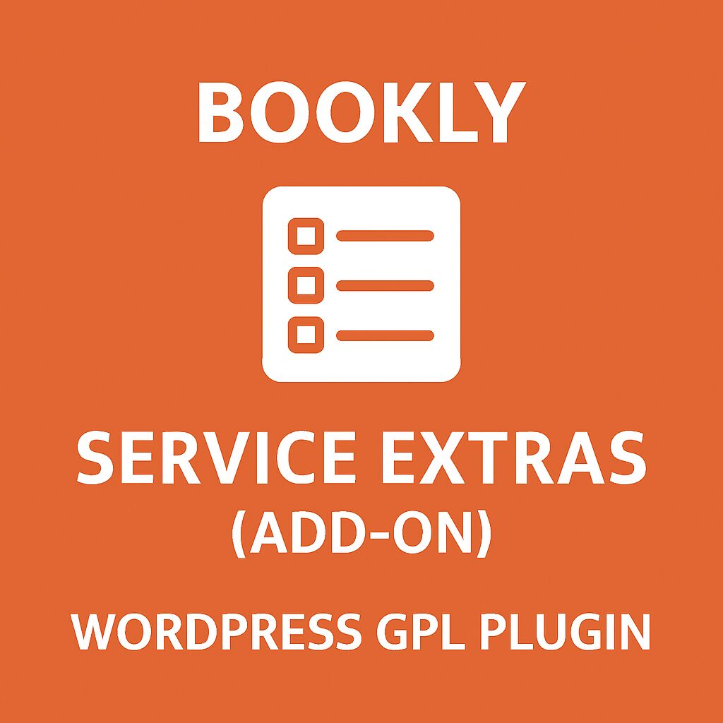 Bookly Service Extras (Add-on) – WordPress GPL Plugin
