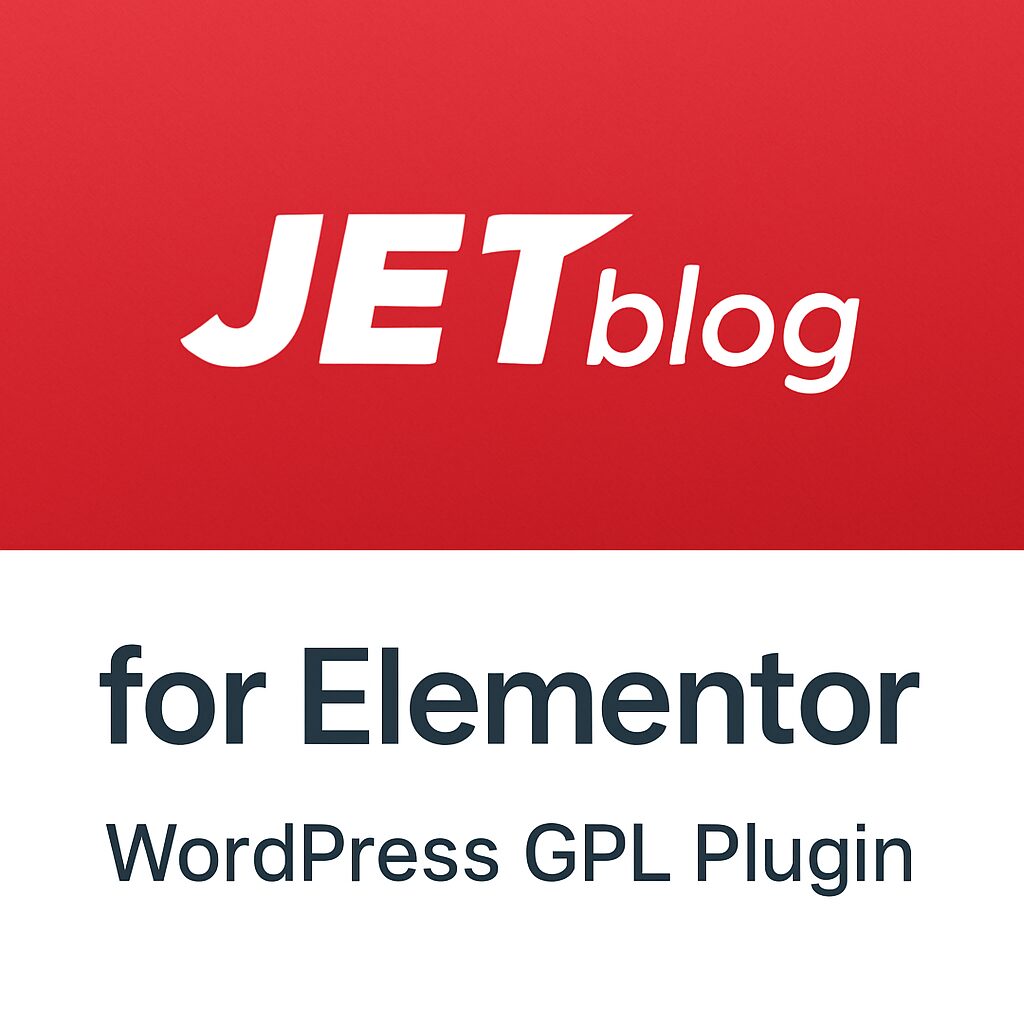 JetBlog For Elementor – WordPress GPL Plugin