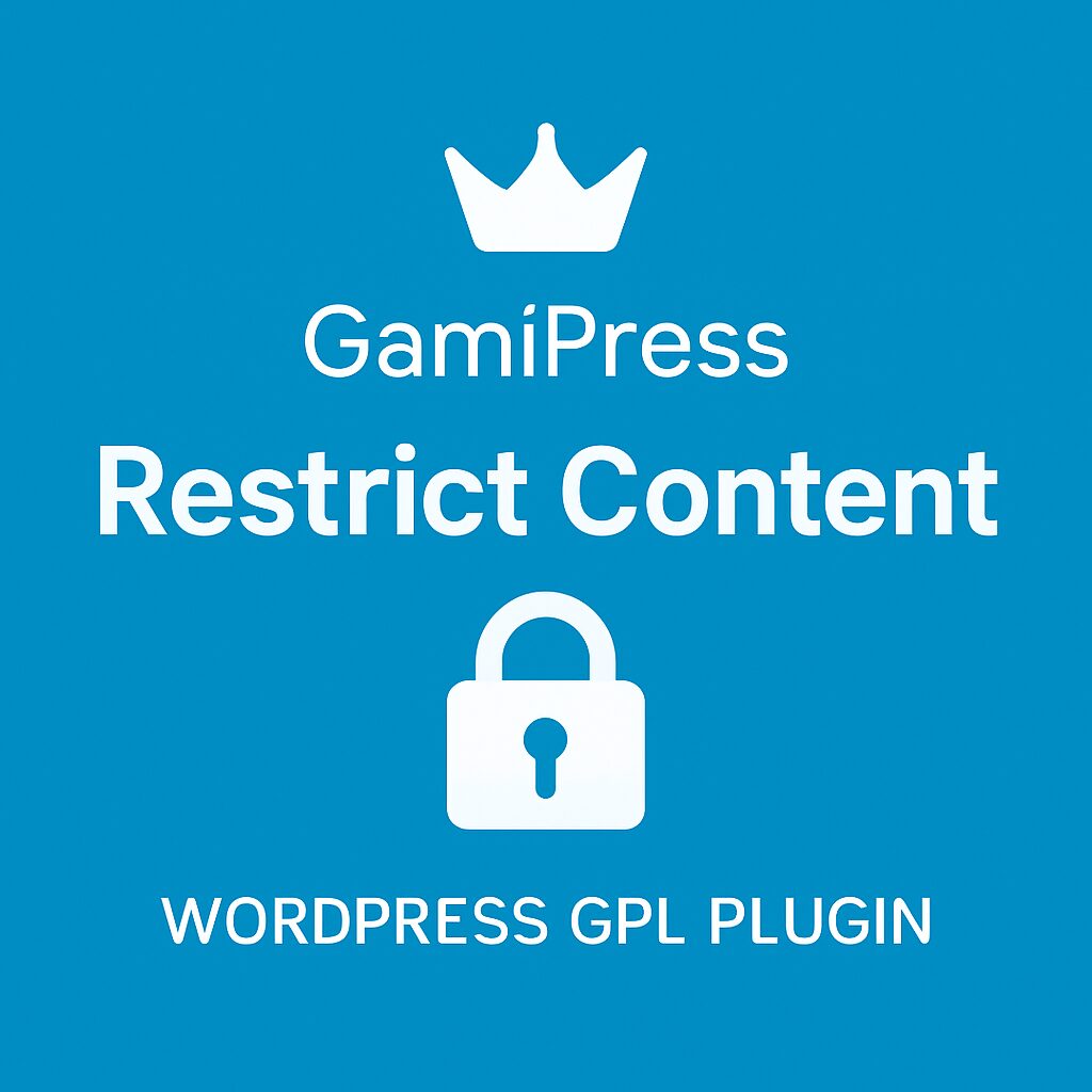 GamiPress - Restrict Content – WordPress GPL Plugin
