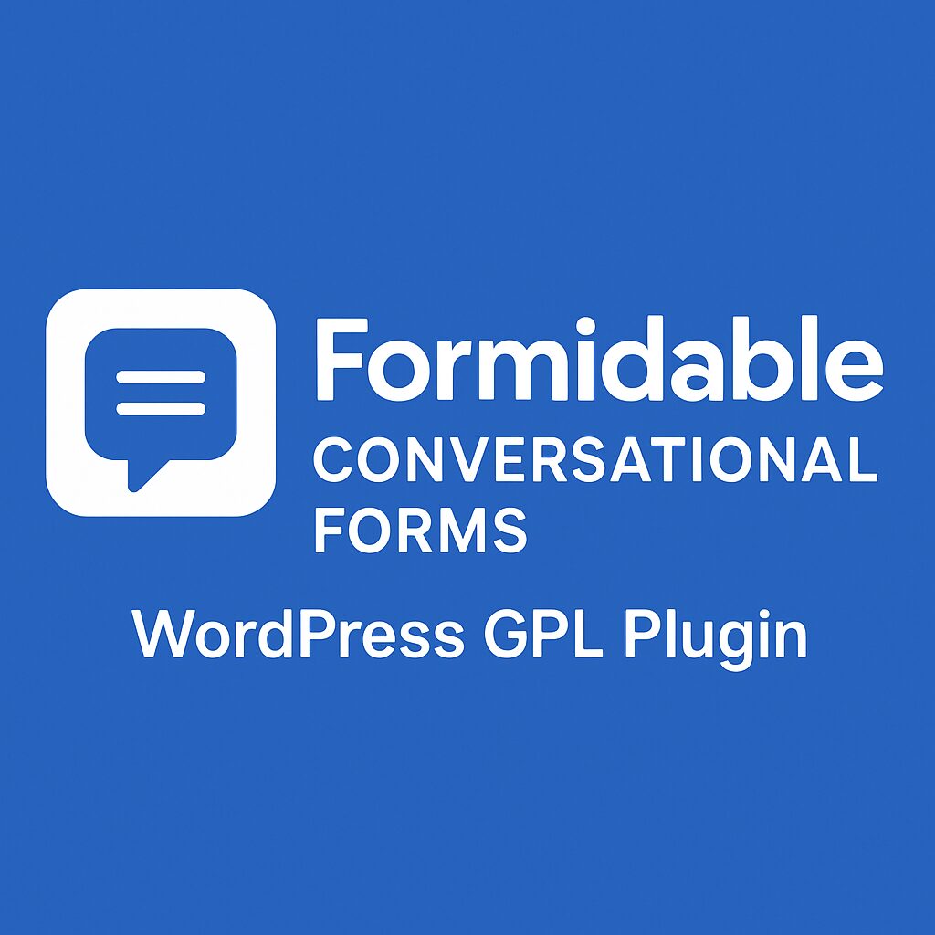 Formidable Conversational Forms – WordPress GPL Plugin