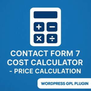 Contact Form 7 Cost Calculator - Price Calculation – WordPress GPL Plugin
