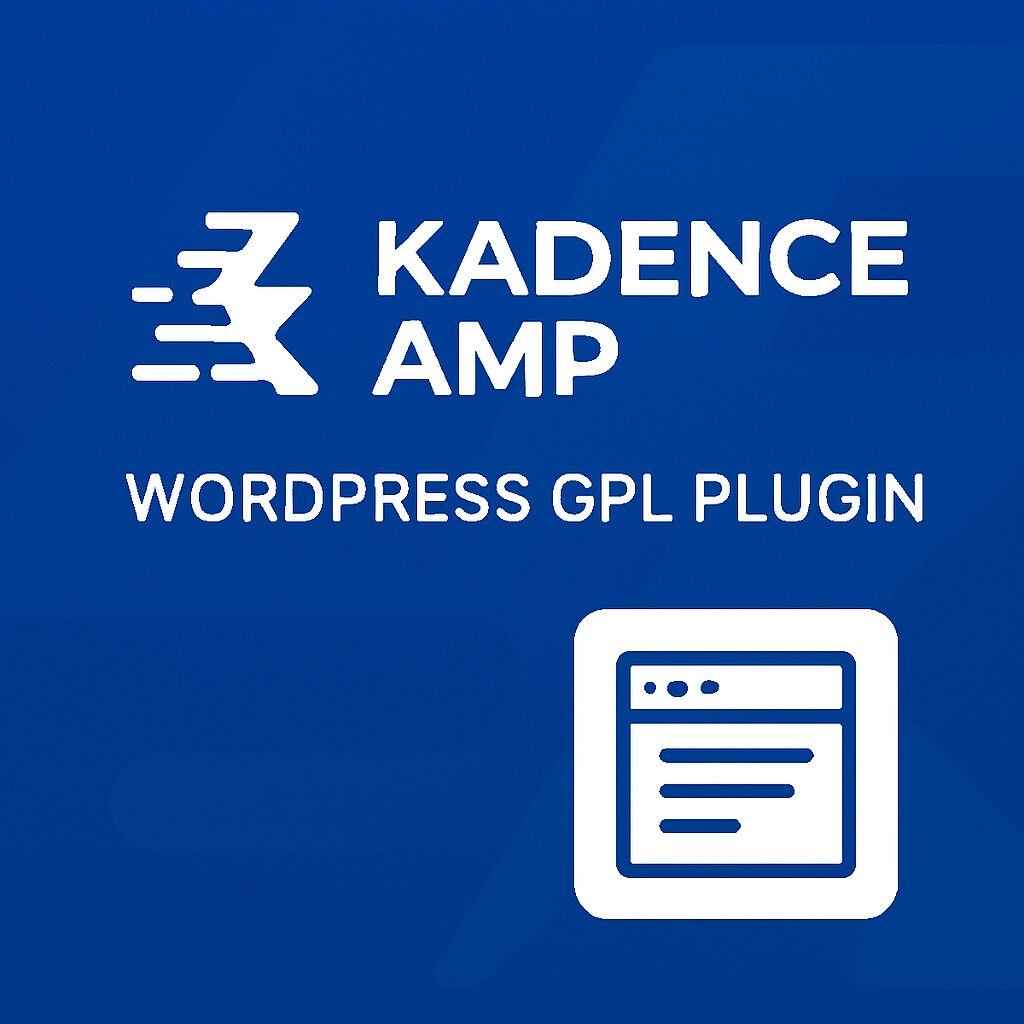 Kadence AMP – WordPress GPL Plugin