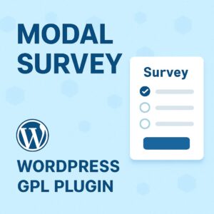 Modal Survey – WordPress GPL Plugin