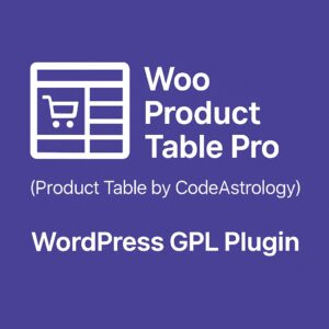 Woo Product Table Pro - (Product Table by CodeAstrology) – WordPress GPL Plugin
