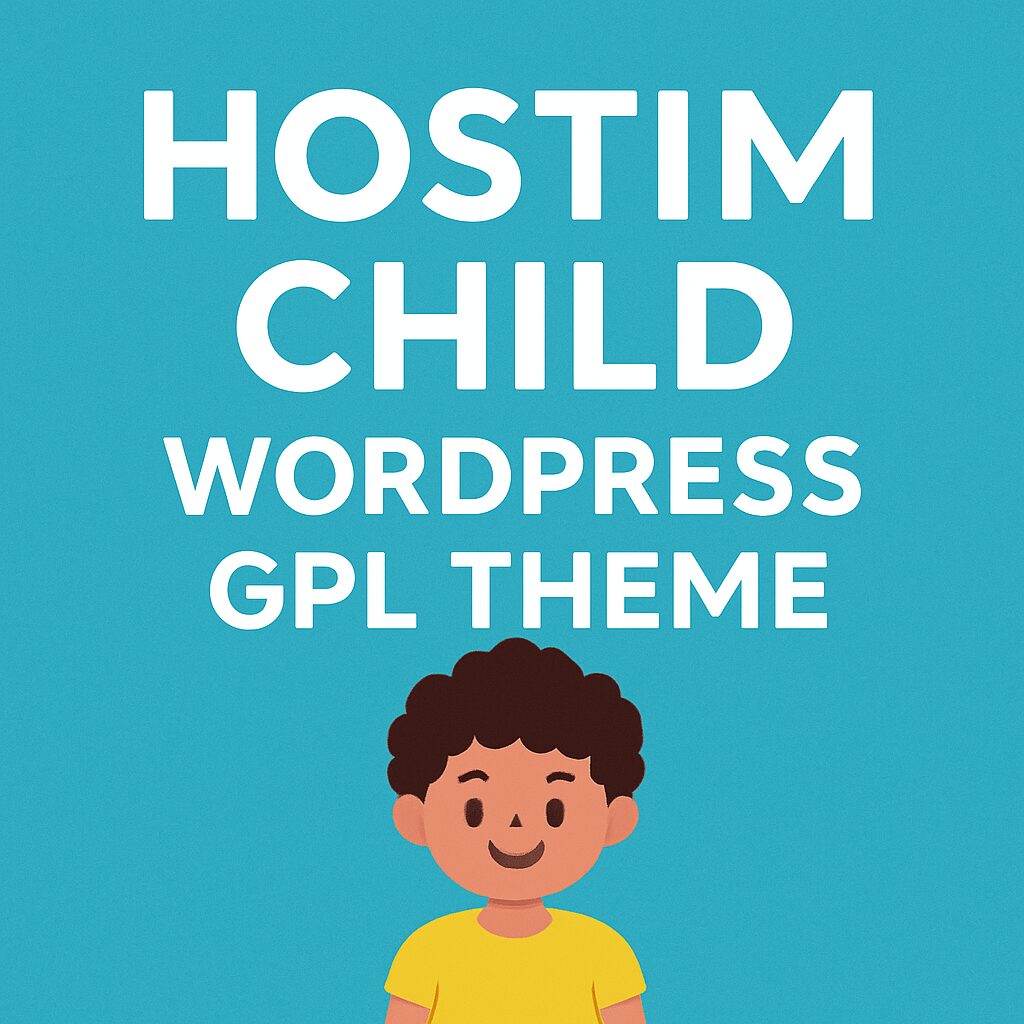 Hostim Child – WordPress GPL Theme