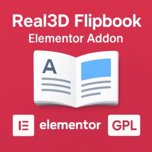Real3D Flipbook Elementor Addon – WordPress GPL Plugin