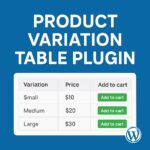 Product Variation Table Plugin – WordPress GPL Plugin