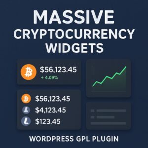 Massive Cryptocurrency Widgets – WordPress GPL Plugin