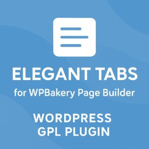 Elegant Tabs for WPBakery Page Builder – WordPress GPL Plugin