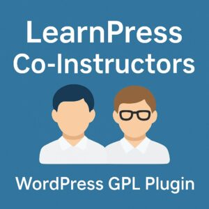 LearnPress - Co-Instructors – WordPress GPL Plugin