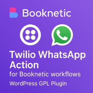 Twilio Whatsapp action for Booknetic workflows – WordPress GPL Plugin