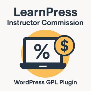 LearnPress - Instructor Commission – WordPress GPL Plugin