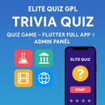 Elite Quiz GPL – Trivia Quiz | Quiz Game – Flutter Full App + Admin Panel