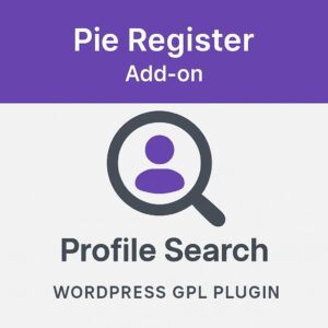 Pie Register (Add on) - Profile Search – WordPress GPL Plugin