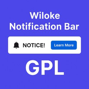 Wiloke Notification Bar GPL