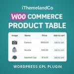 iThemelandCo WooCommerce Product Table – WordPress GPL Plugin