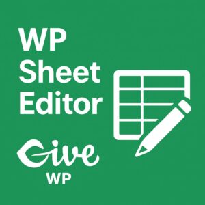 WP Sheet Editor - GiveWP – WordPress GPL Plugin