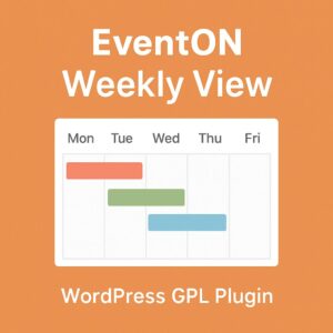 EventON - Weekly View – WordPress GPL Plugin