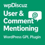 wpDiscuz - User & Comment Mentioning – WordPress GPL Plugin