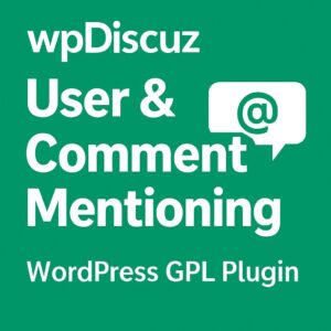 wpDiscuz - User & Comment Mentioning – WordPress GPL Plugin