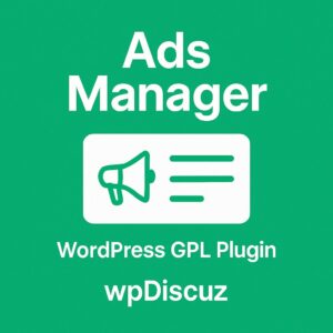 wpDiscuz - Ads Manager – WordPress GPL Plugin